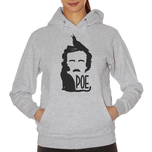 Gray Felpa Edgar Allan Poe Horror Black Cat Crow - FAMOSI CucShop