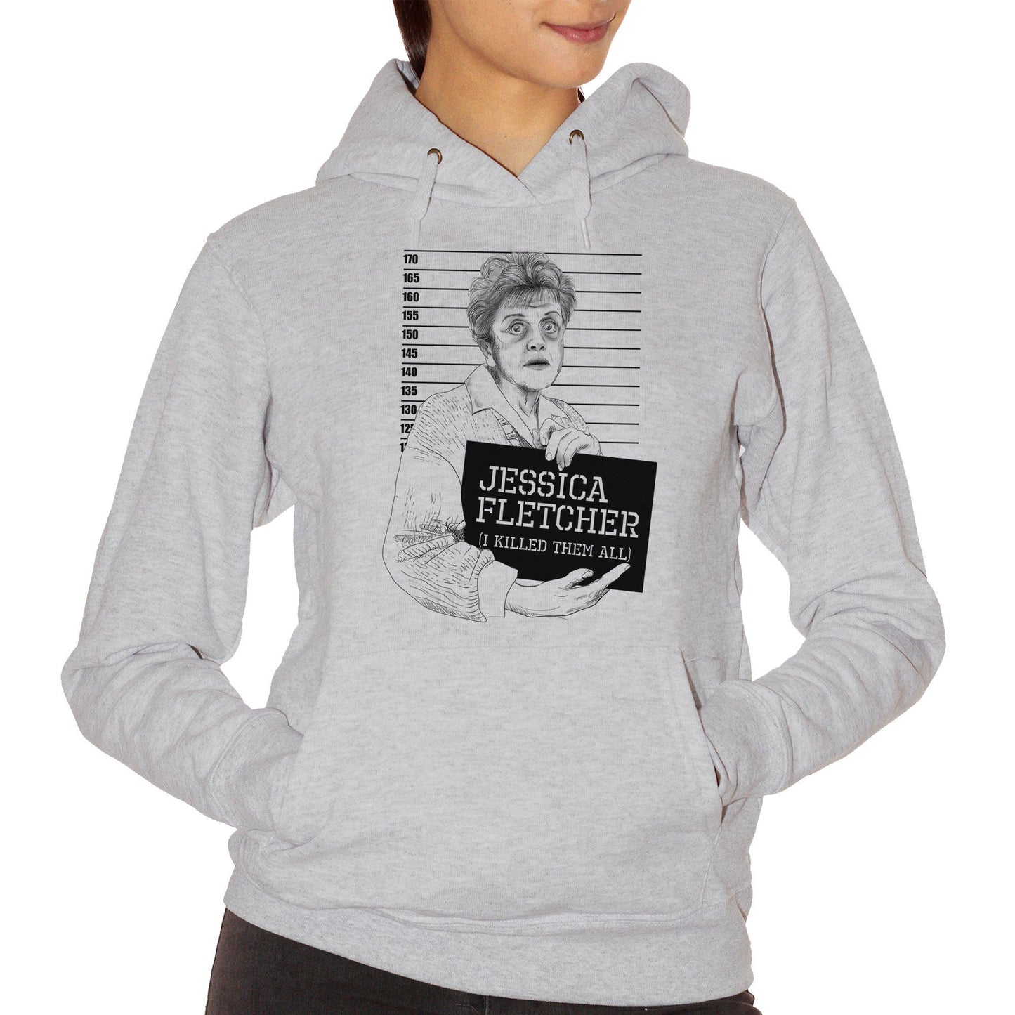 Gray Felpa Jessica Fletcher Mugshot Killed Them All Signora In Giallo Murder - FILM CucShop
