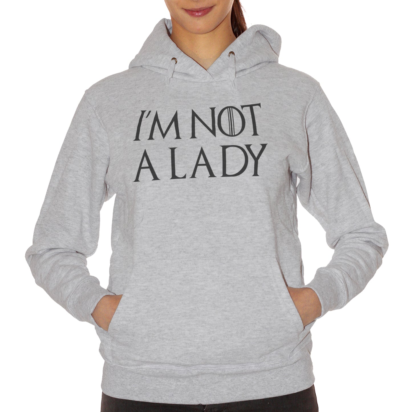 Felpa cappuccio CUC I'M Not A Lady | Arya Stark Quote | Game Trono Di Spade Serie Tv Ottava Stagione - FILM - CUC chooseurcolor