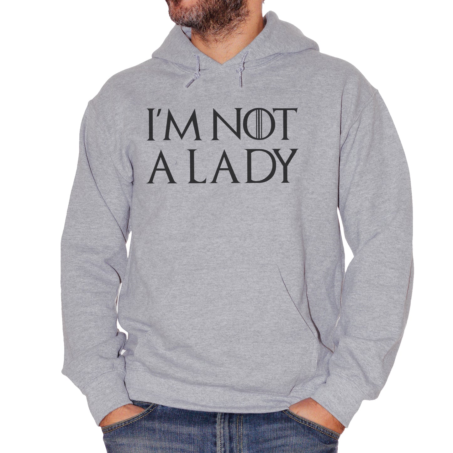 Felpa cappuccio CUC I'M Not A Lady | Arya Stark Quote | Game Trono Di Spade Serie Tv Ottava Stagione - FILM - CUC chooseurcolor