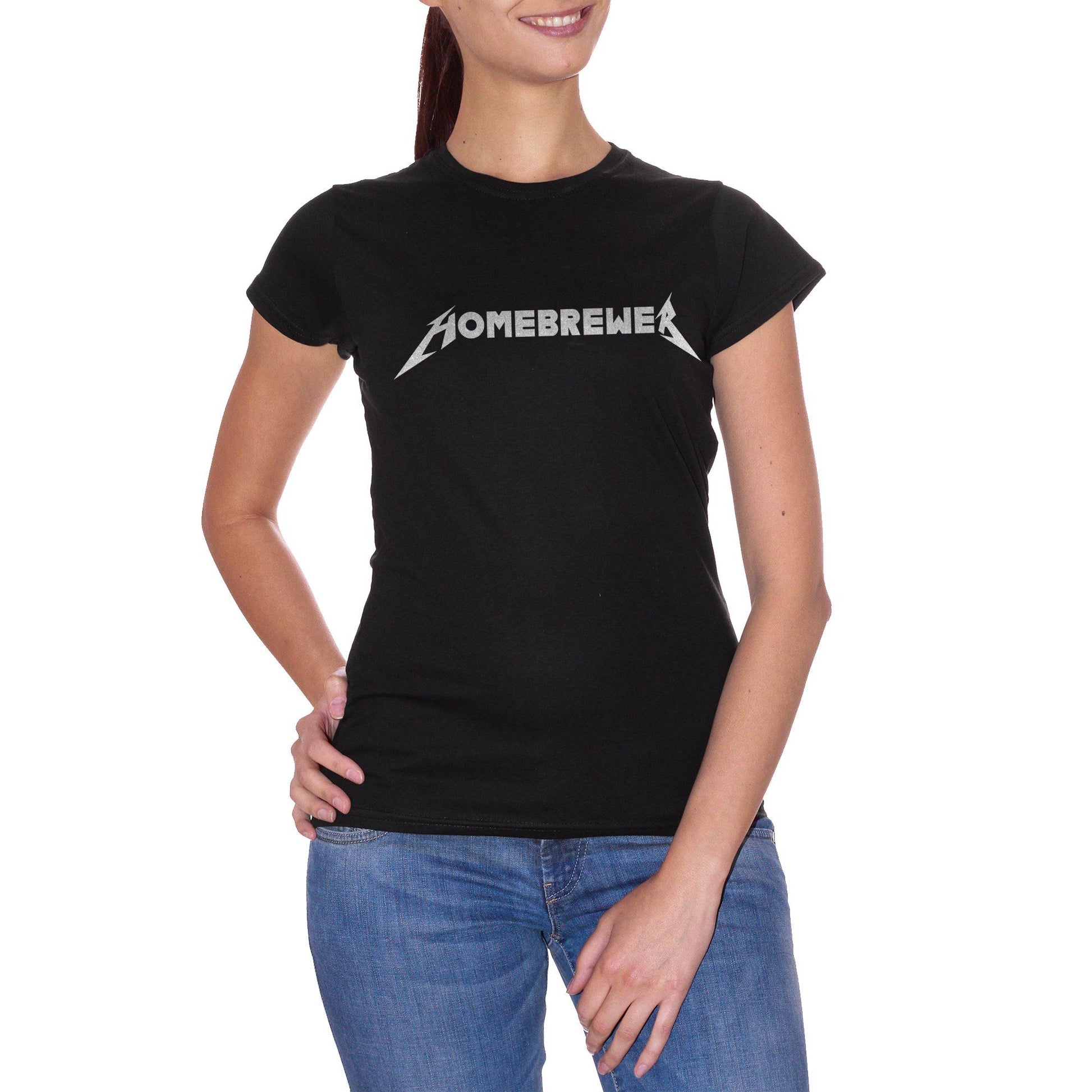 Black T-Shirt Homebrewer | Amanti Della Birra Artigianale Fatta In Casa | Scritta Divertente Per Chi Ama La Birra - DIVERTENTE CucShop