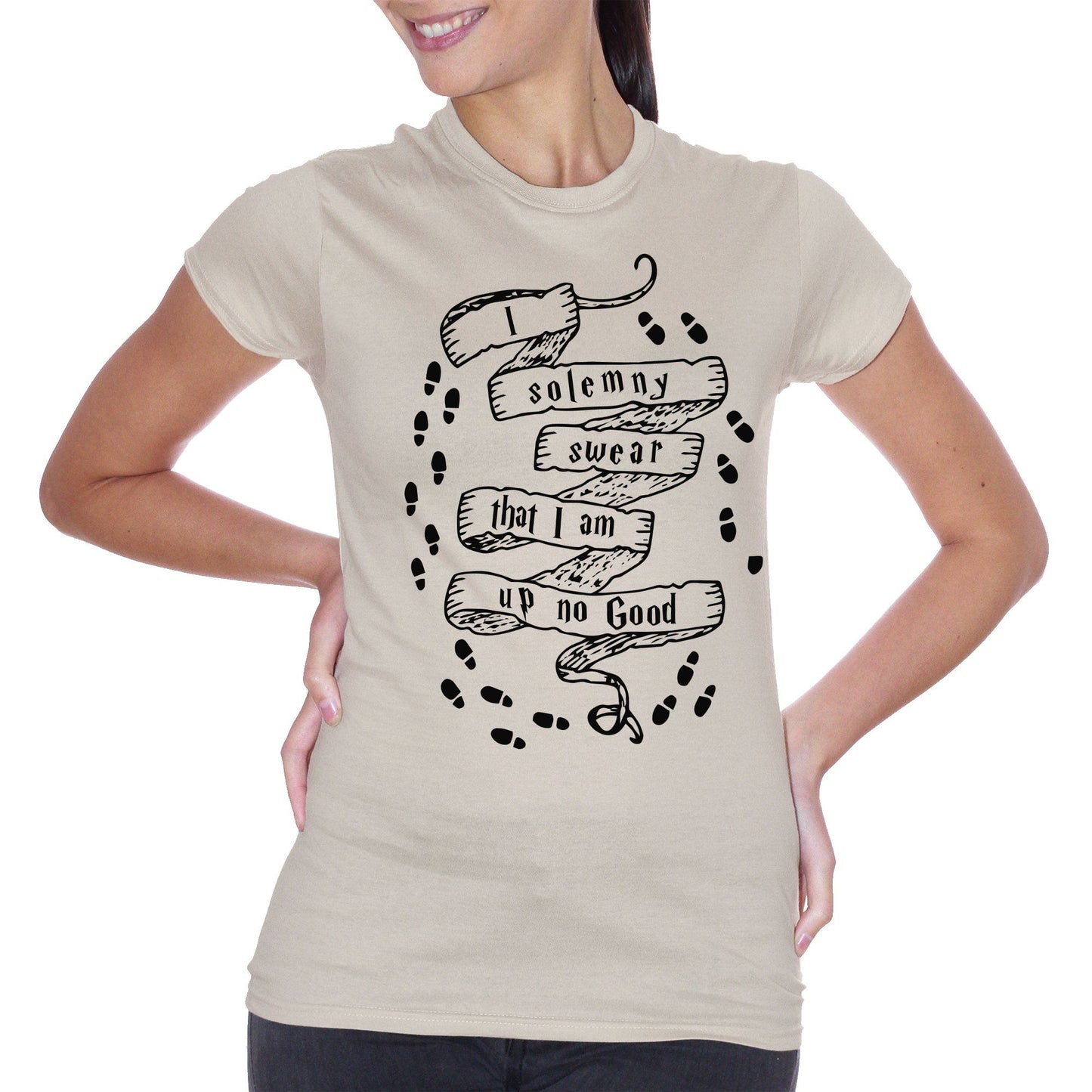 Gray T-Shirt Harry Potter Mappa Malandrino Film - Movie Choose ur color CucShop