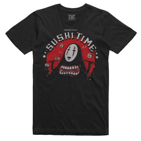 Brown T-Shirt Senza Volto No Face Sushi - La città incantata - miyazaki anime cartoon - Chooseurcolor CucShop