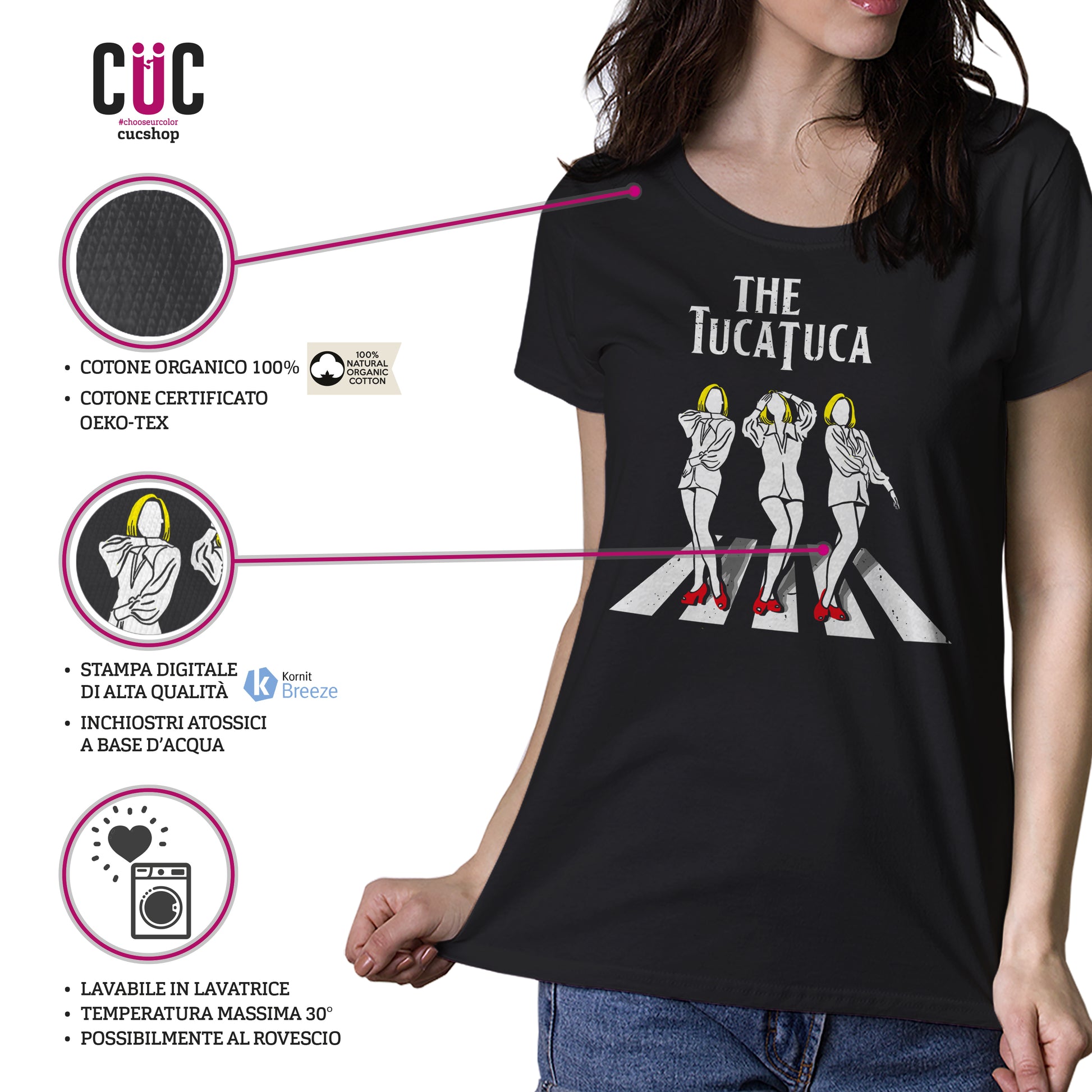 T-Shirt Divertente Tuca Tuca Like Beatles - Raffa nazionale - Trash - Music - Choose ur color - CUC chooseurcolor