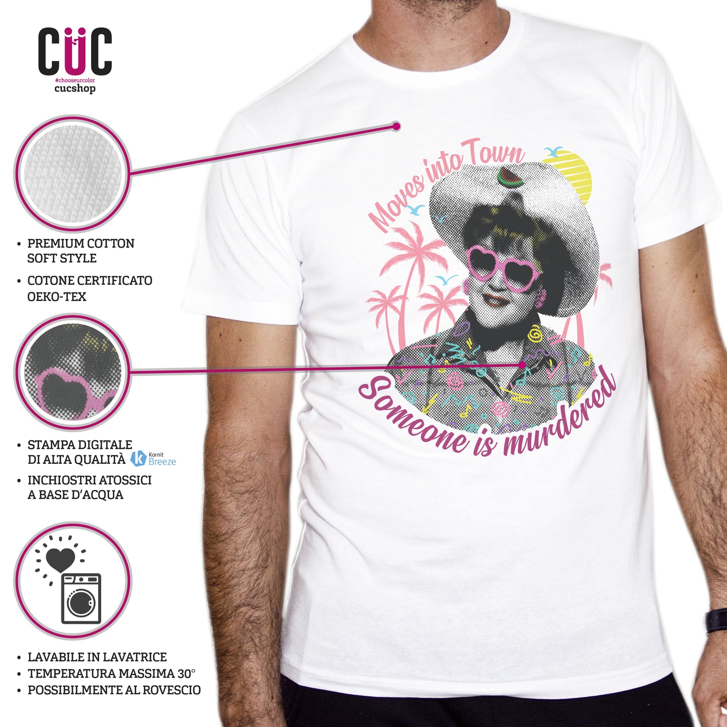 T-Shirt Jessica Fletcher Summer Edition - Famous people - #chooseurcolor - CUC chooseurcolor