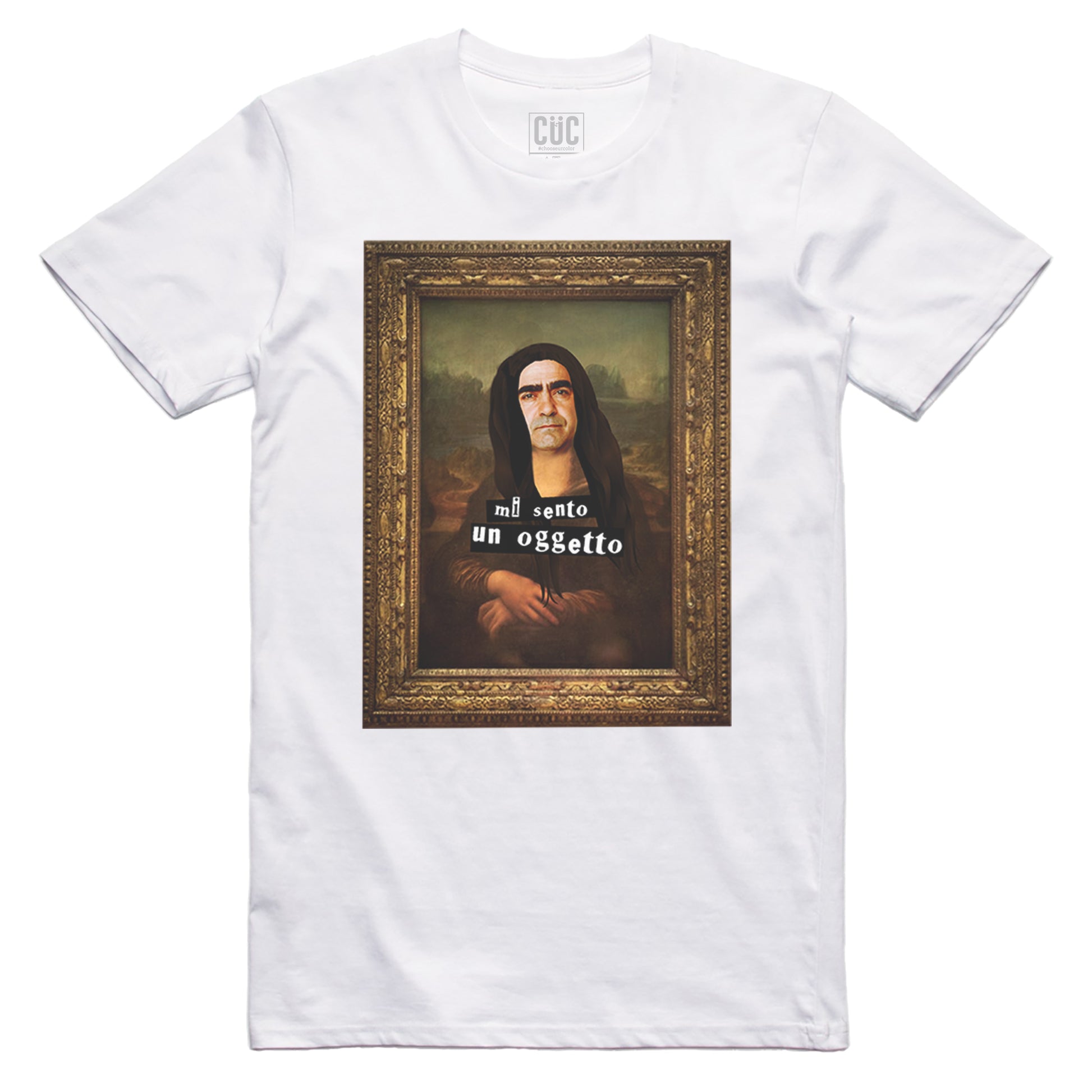 T-Shirt Mi sento un oggetto - Elio versione Gioconda LoL - MUSIC Choose ur color - CUC chooseurcolor
